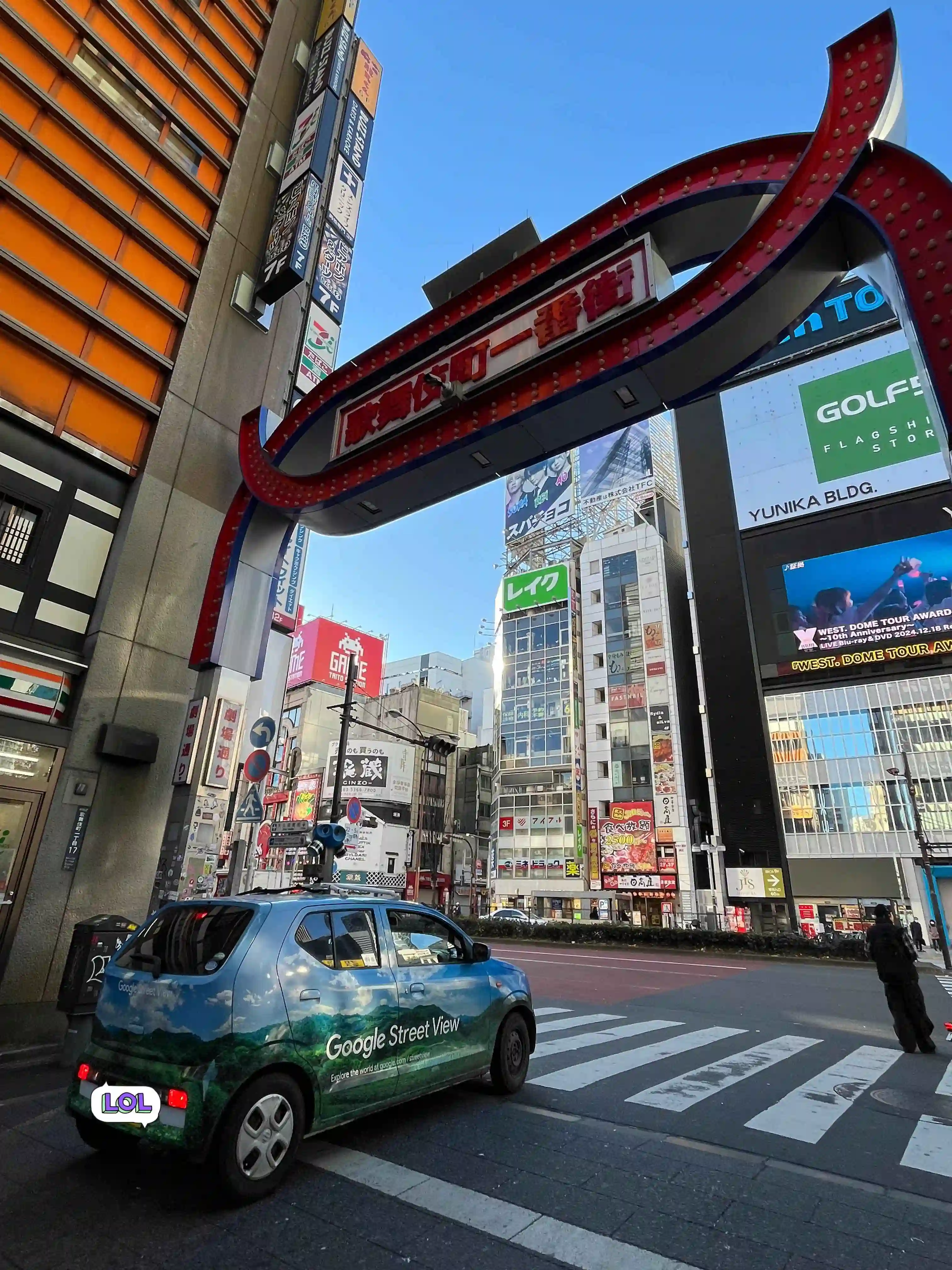 Picture of a Google Car spotted in Shinjuku, Tokyo, Japan on December 24, 2024.