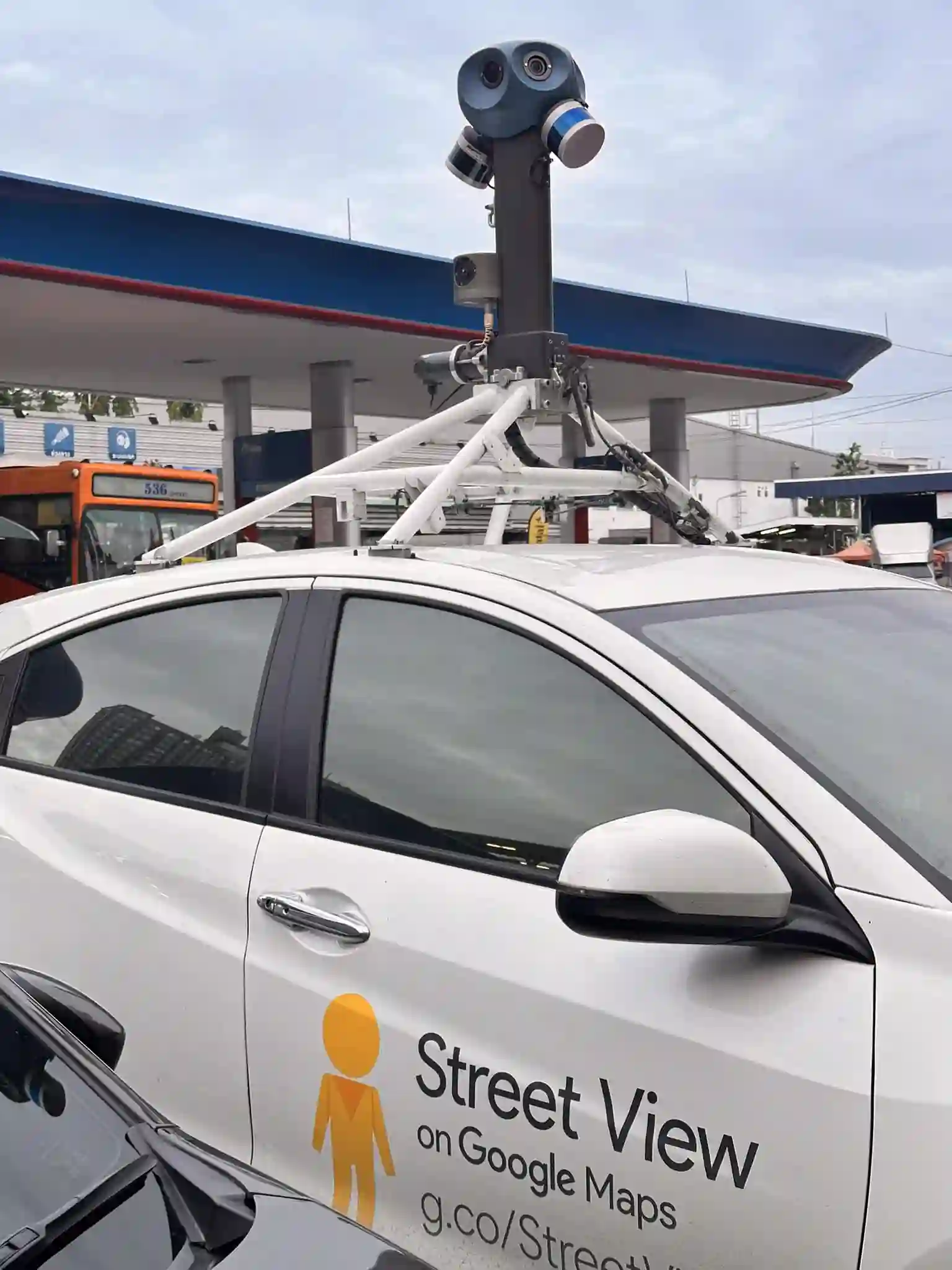 Picture of a Google Car spotted in Thepharak, Samut Prakan, Thailand on December 17, 2024.