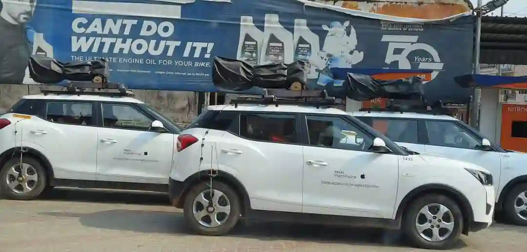 Picture of a Apple Car spotted in Jaipur, Rajasthan, India on December 23, 2024.