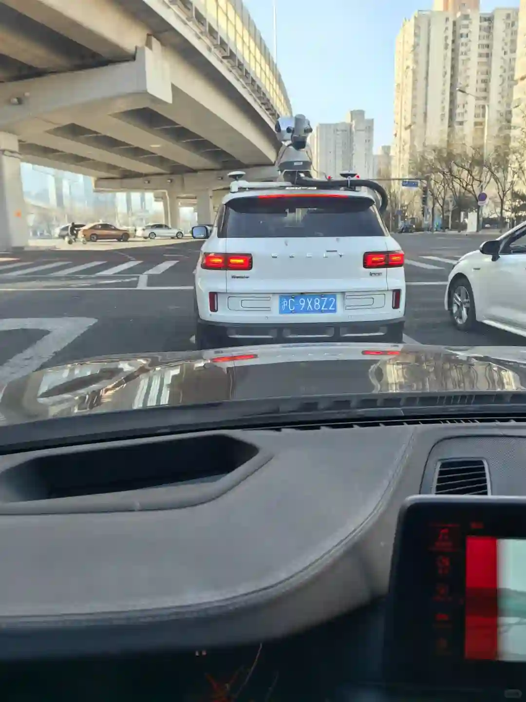 Picture of a Baidu Car spotted in Beijing, China on January 5, 2025.
