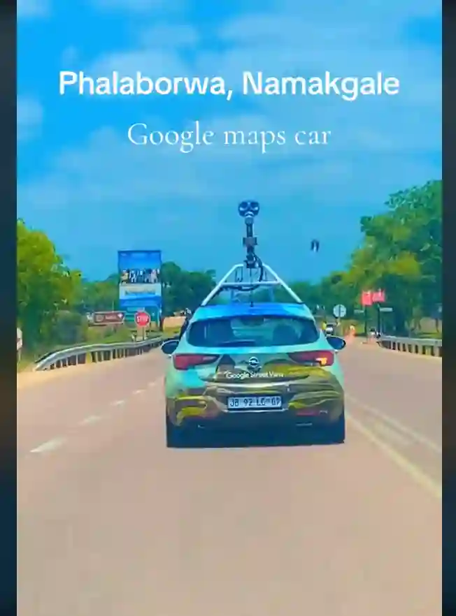 Picture of a Google Car spotted in Phalaborwa , Limpopo , South Africa on January 4, 2025.