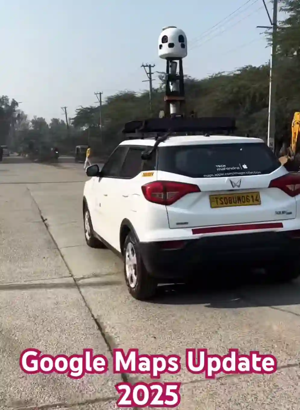 Picture of a Apple Car spotted in Gurugram, Haryana, India on December 10, 2024.