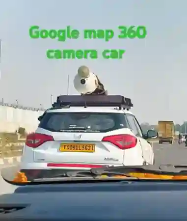 Picture of a Apple Car spotted in India on January 8, 2025.