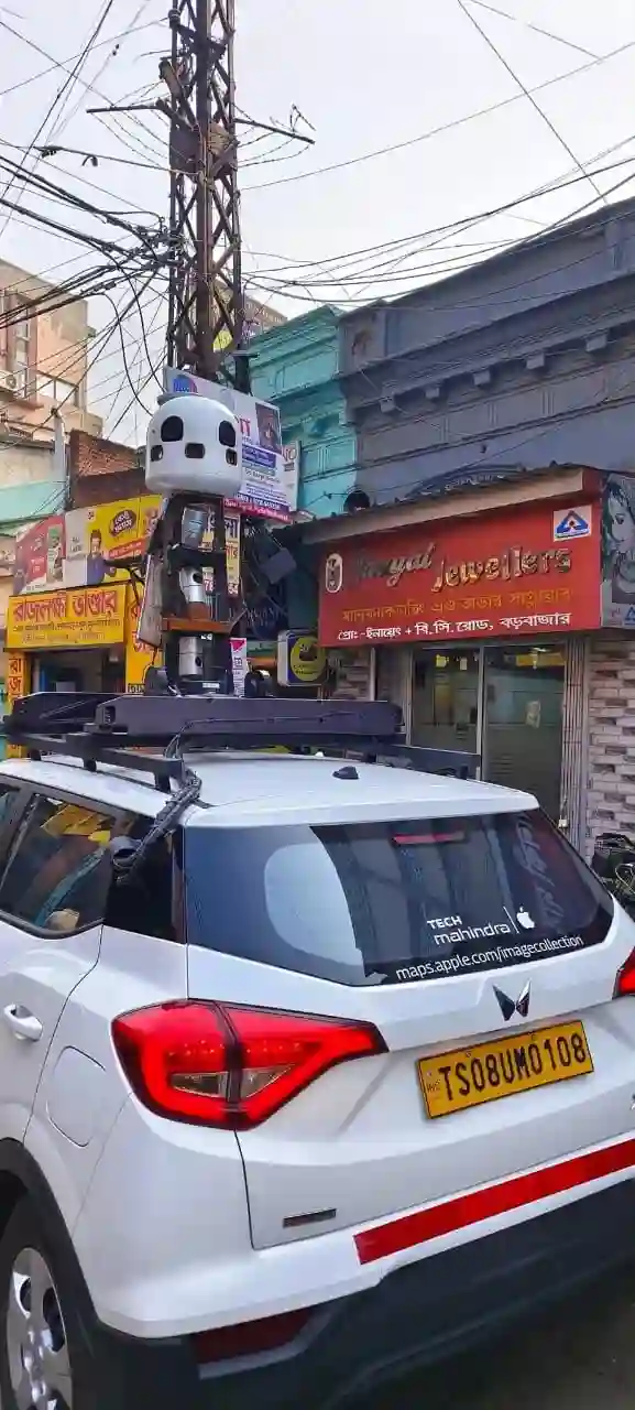 Picture of a Apple Car spotted in Bardhhaman, West Bengal, India on January 1, 2025.