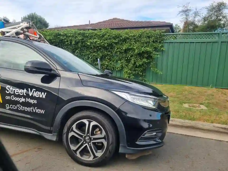 Picture of a Google Car spotted in St Andrews, New South Wales, Australia on January 9, 2025.