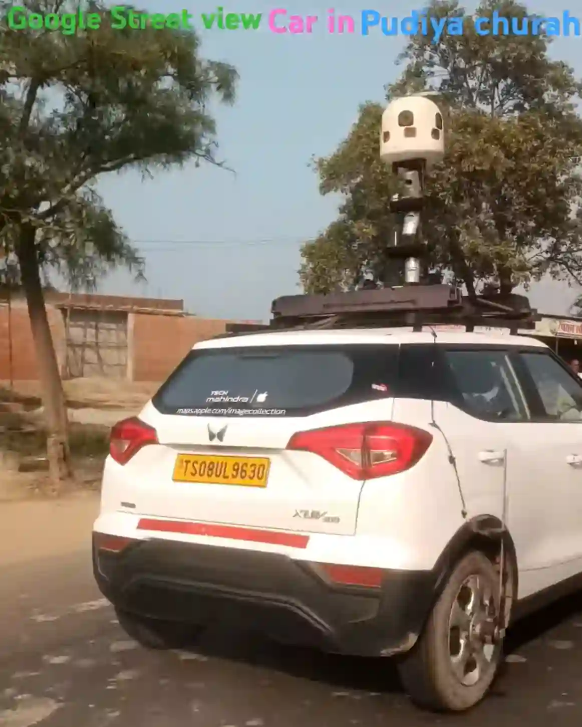 Picture of a Apple Car spotted in Basti, Uttar Pradesh, India on January 10, 2025.