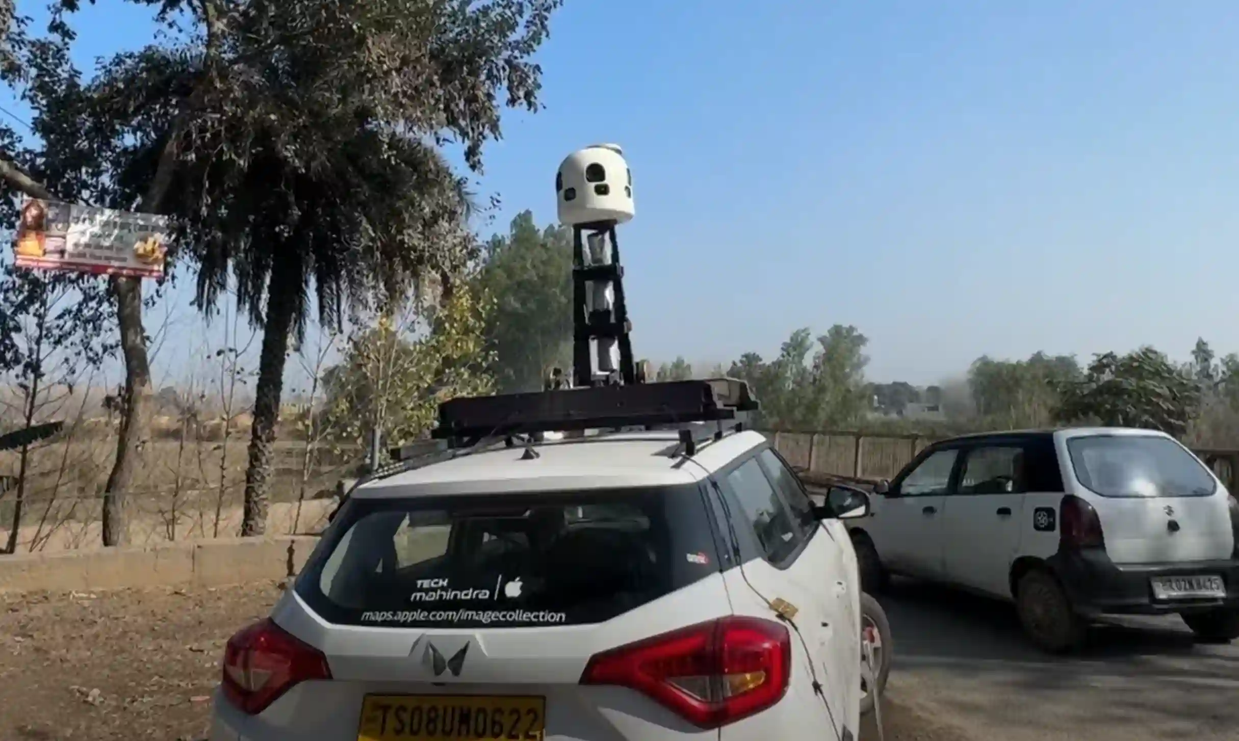 Picture of a Apple Car spotted in Yamunanagar, Haryana, India on January 13, 2025.