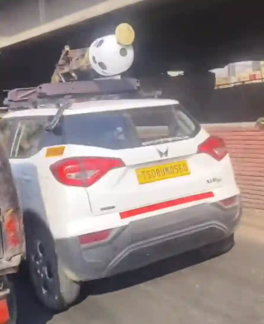 Picture of a Apple Car spotted in Ludhiana, Punjab, India on December 19, 2024.