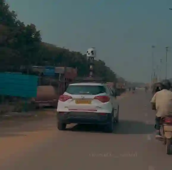 Picture of a Apple Car spotted in Jharsuguda, Odisha, India on January 12, 2025.