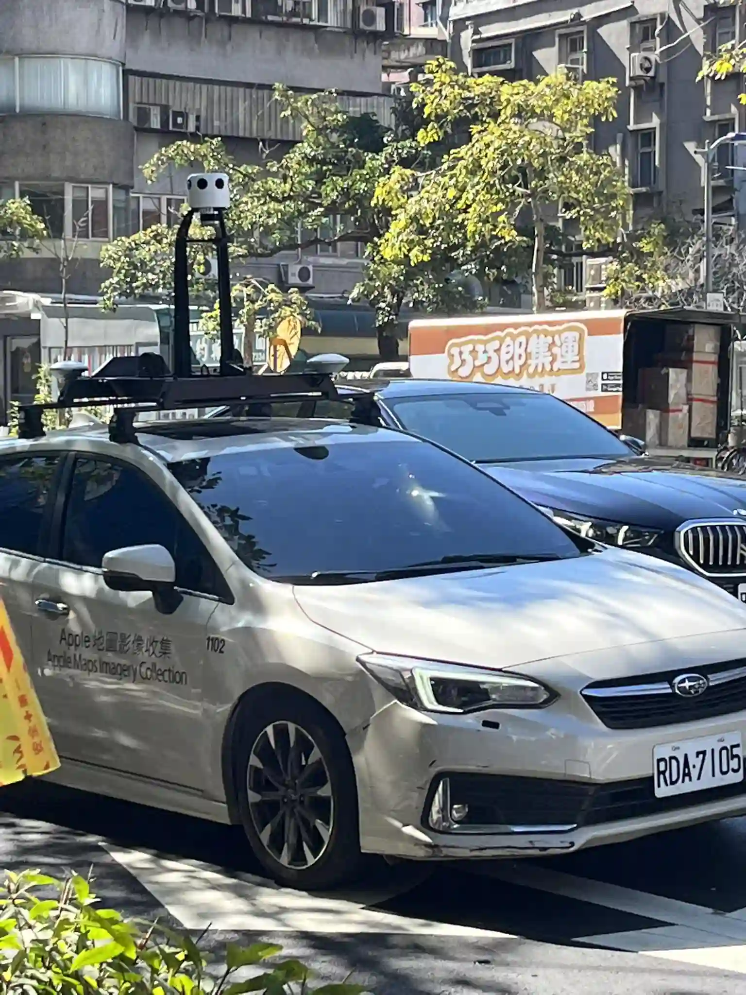 Picture of a Apple Car spotted in Taiwan on January 15, 2025.