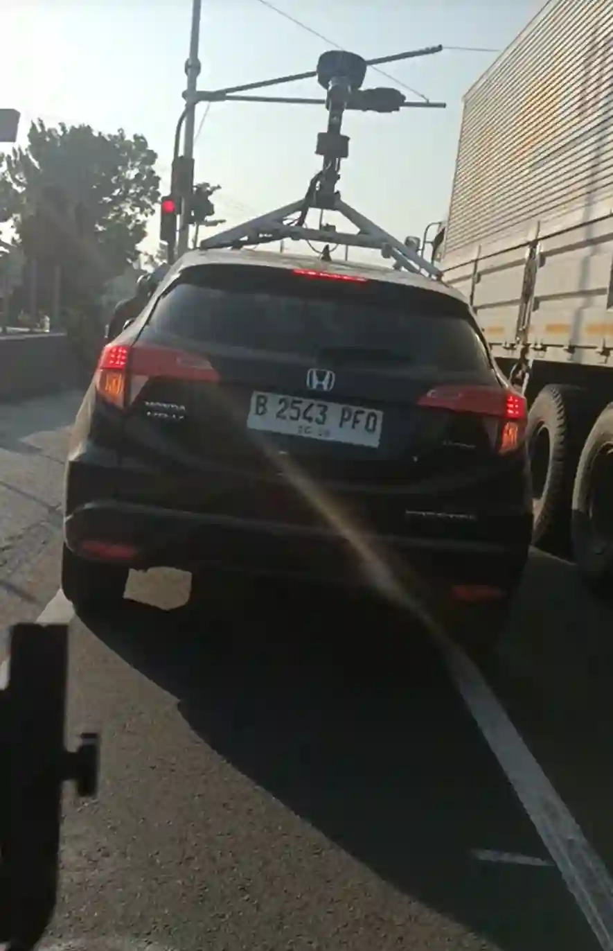 Picture of a Google Car spotted in Java, Indonesia on January 15, 2025.