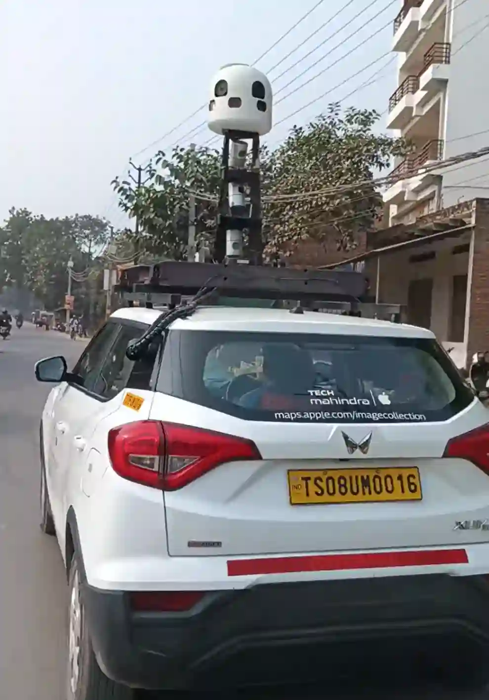 Picture of a Apple Car spotted in Varanasi, Uttar Pradesh, India on January 10, 2025.