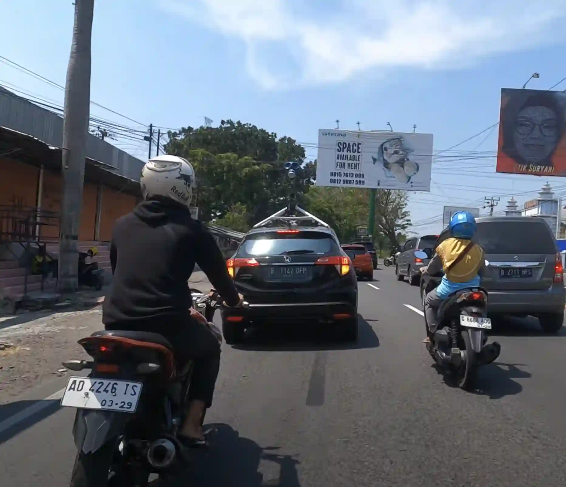 Picture of a Google Car spotted in Kartasura, Sukoharjo, Central Java, Indonesia on January 17, 2025.