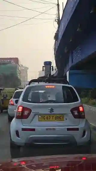 Picture of a Google Car spotted in Hyderabad, Telangana, India on January 18, 2025.