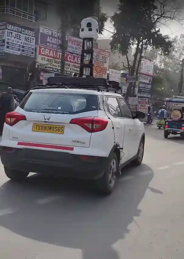 Picture of a Apple Car spotted in Delhi, India on January 16, 2025.