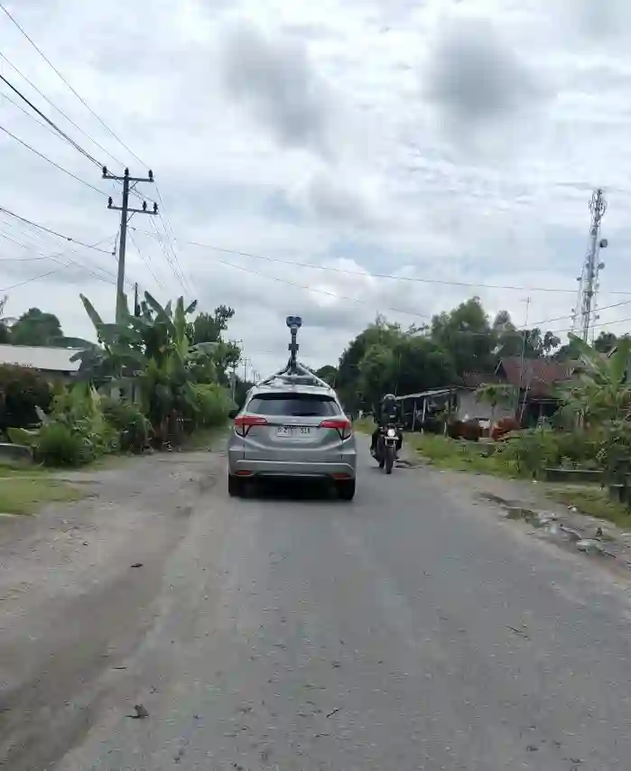 Picture of a Google Car spotted in Lampung, Indonesia on January 17, 2025.
