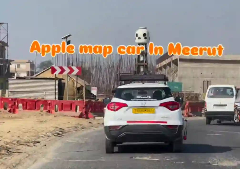 Picture of a Apple Car spotted in Meerut, Uttar Pradesh, India on January 13, 2025.