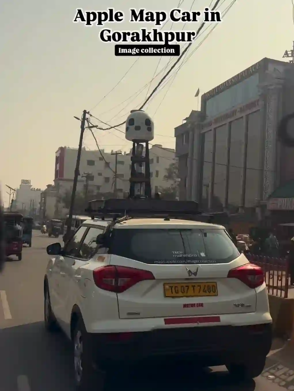 Picture of a Apple Car spotted in Gorakhpur, Uttar Pradesh, India on January 12, 2025.