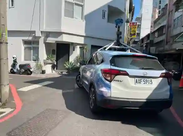 Picture of a Google Car spotted in Tainan, Tainan City, Taiwan on January 20, 2025.
