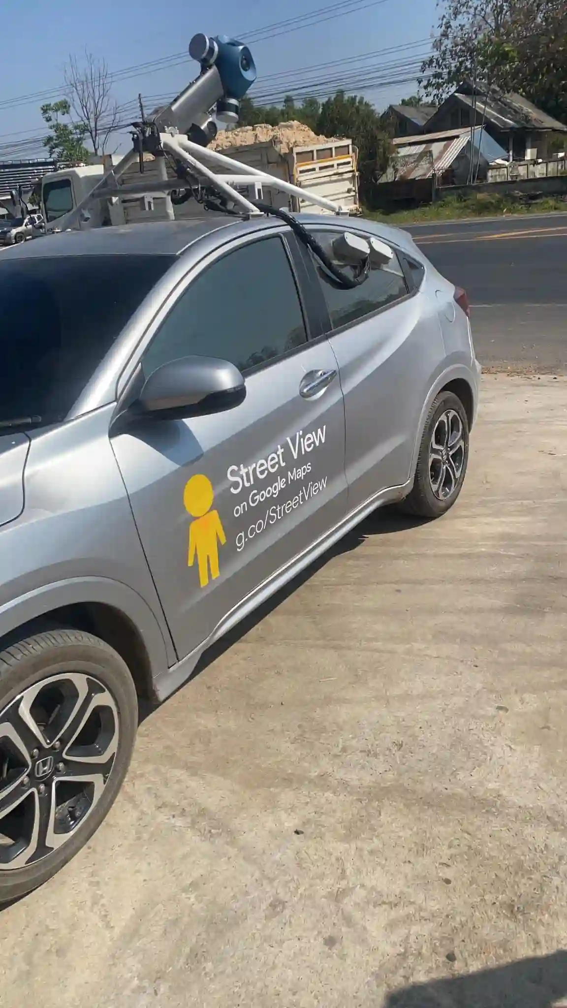 Picture of a Google Car spotted in Ban Wa, Khon Kaen, Thailand on January 21, 2025.