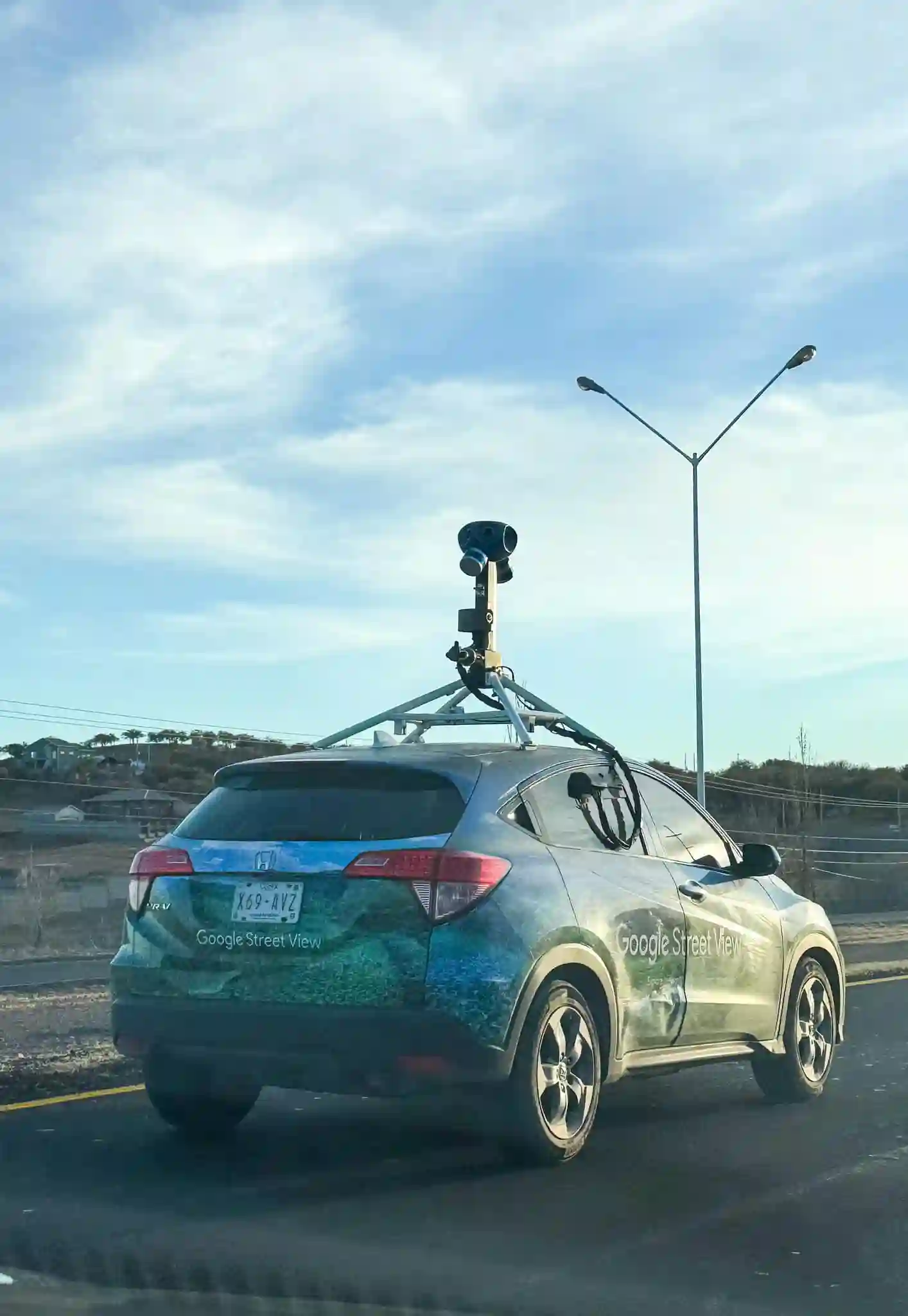 Picture of a Google Car spotted in Anáhuac, Chihuahua, Mexico on January 21, 2025.