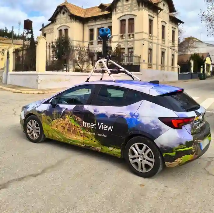 Picture of a Google Car spotted in Fuensanta, Castile-La Mancha, Spain on January 24, 2025.