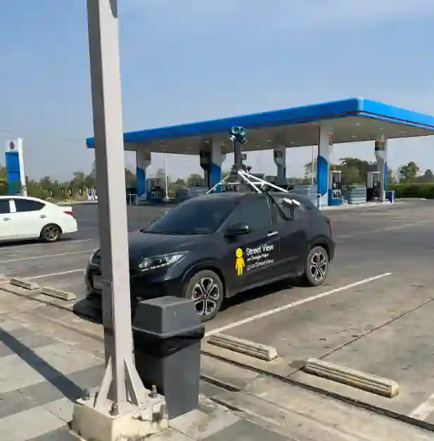 Picture of a Google Car spotted in Bangkok, Thailand on January 23, 2025.
