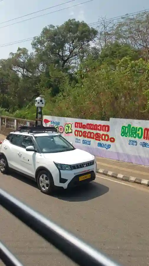 Picture of a Apple Car spotted in Kochi, Kerala, India on January 25, 2025.