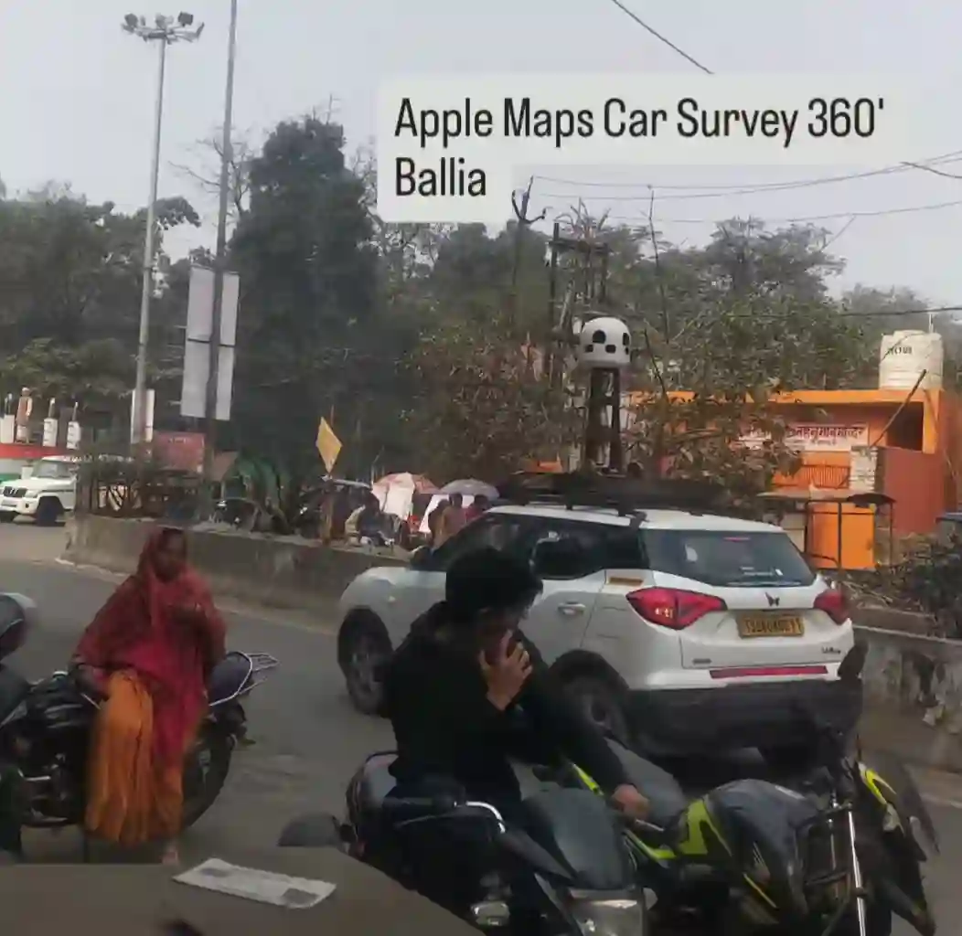 Picture of a Apple Car spotted in Ballia, Uttar Pradesh, India on January 24, 2025.