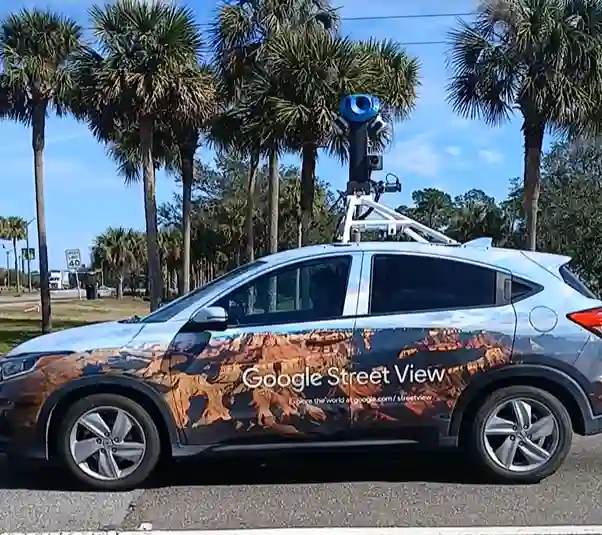 Picture of a Google Car spotted in Florida, United States on January 27, 2025.