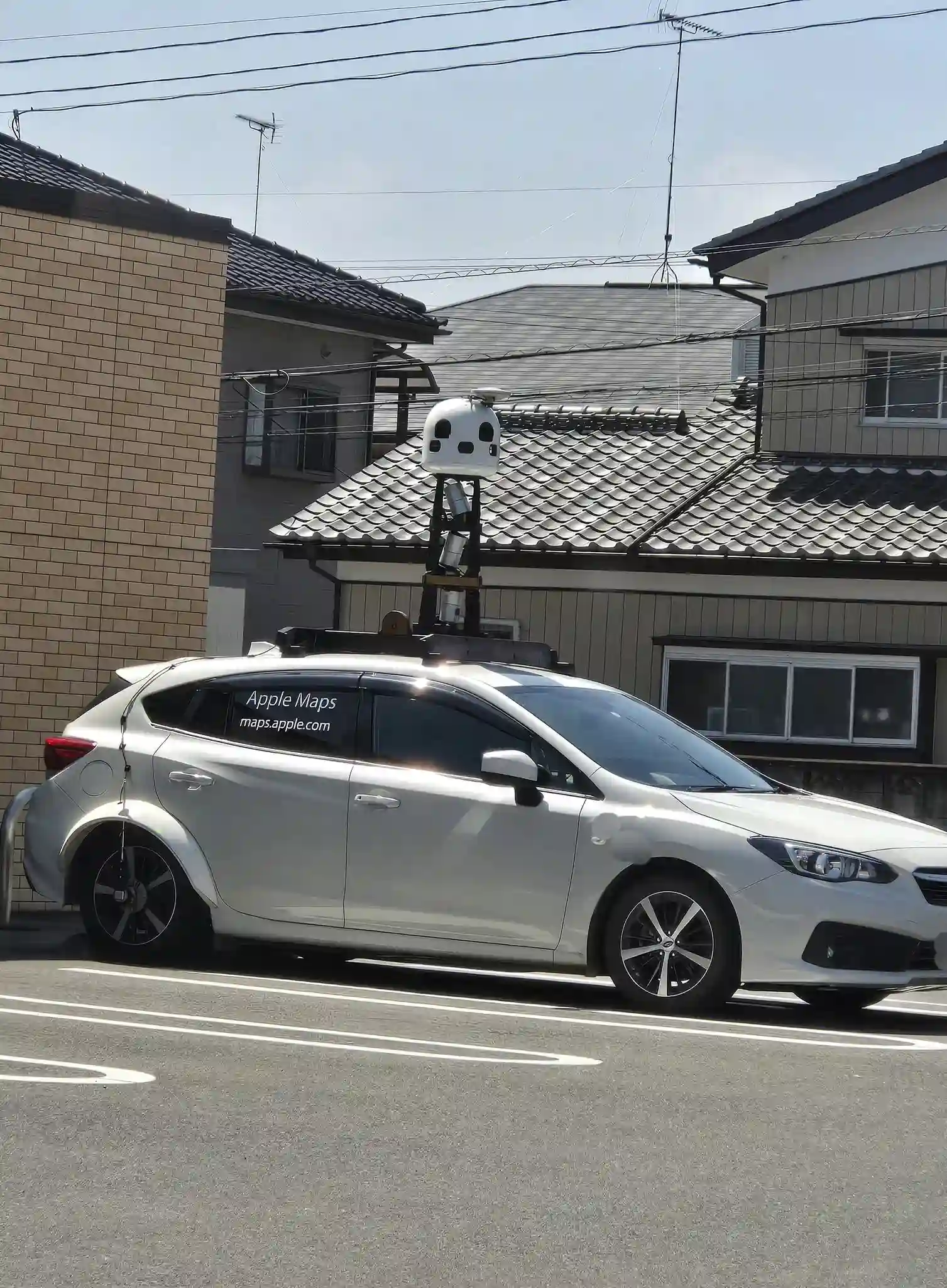 Picture of a Apple Car spotted in Japan on June 19, 2024.