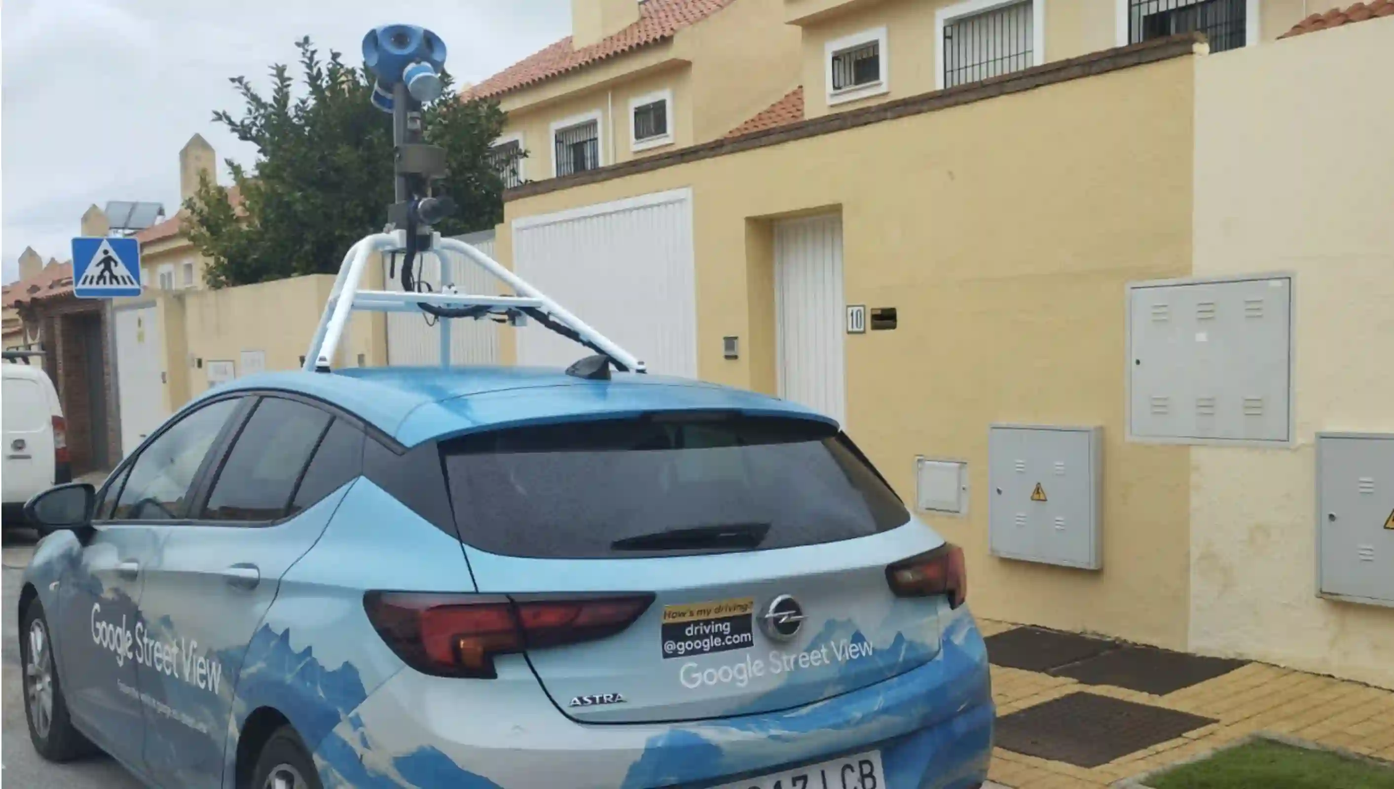 Picture of a Google Car spotted in Algeciras, Andalusia, Spain on January 29, 2025.