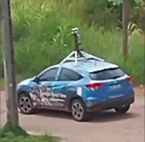 Picture of a Google Car spotted in Divinópolis, Minas Gerais, Brazil on January 29, 2025.
