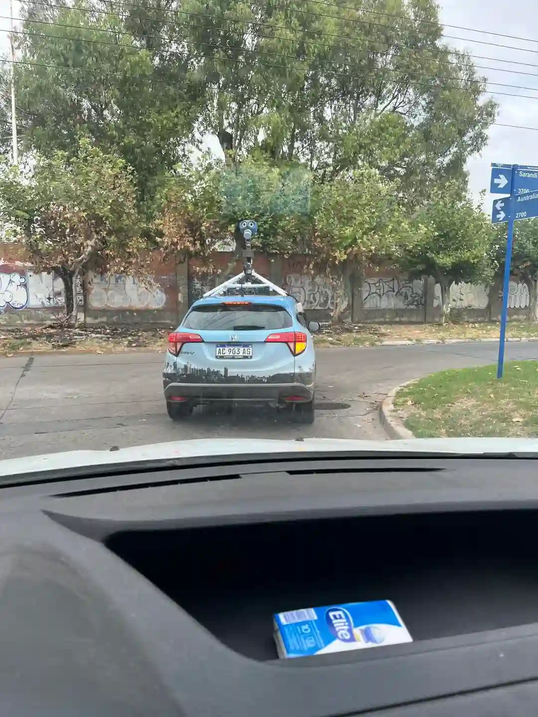 Picture of a Google Car spotted in San Justo, Buenos Aires, Argentina on January 30, 2025.