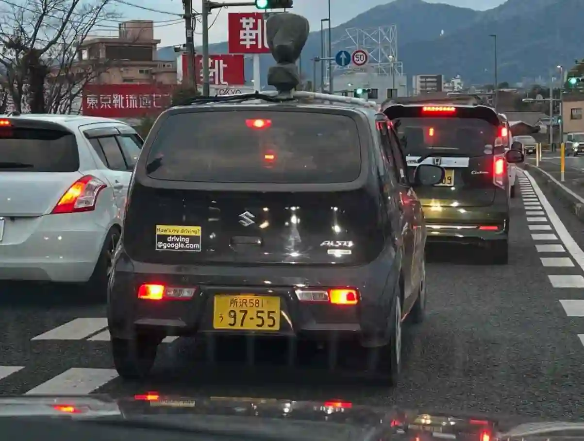 Picture of a Google Car spotted in Beppu, Oita, Japan on February 2, 2025.