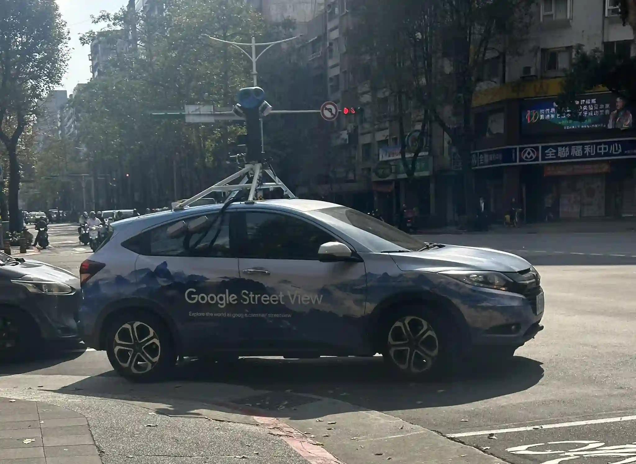 Picture of a Google Car spotted in Taipei, Taipei City, Taiwan on January 21, 2025.