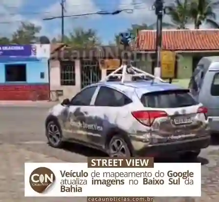 Picture of a Google Car spotted in Camurugi (Taperoá), Bahia, Brazil on February 4, 2025.