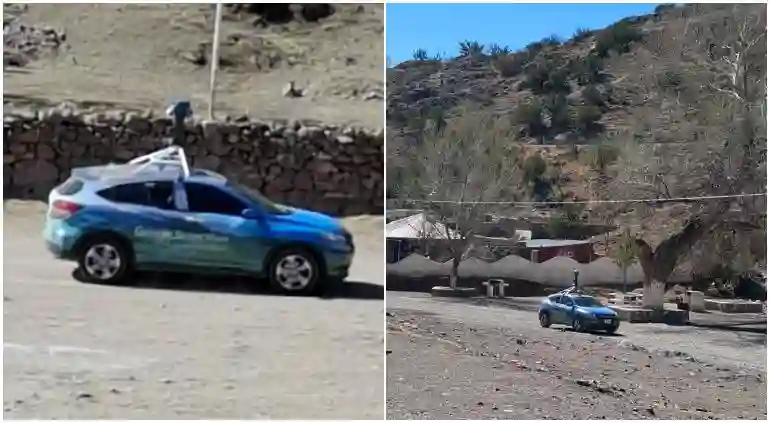 Picture of a Google Car spotted in Cusihuiriachi, Chihuahua, Mexico on February 1, 2025.