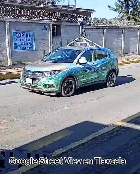 Picture of a Google Car spotted in Tlaxcala de Xicohténcatl, Tlaxcala, Mexico on January 31, 2025.