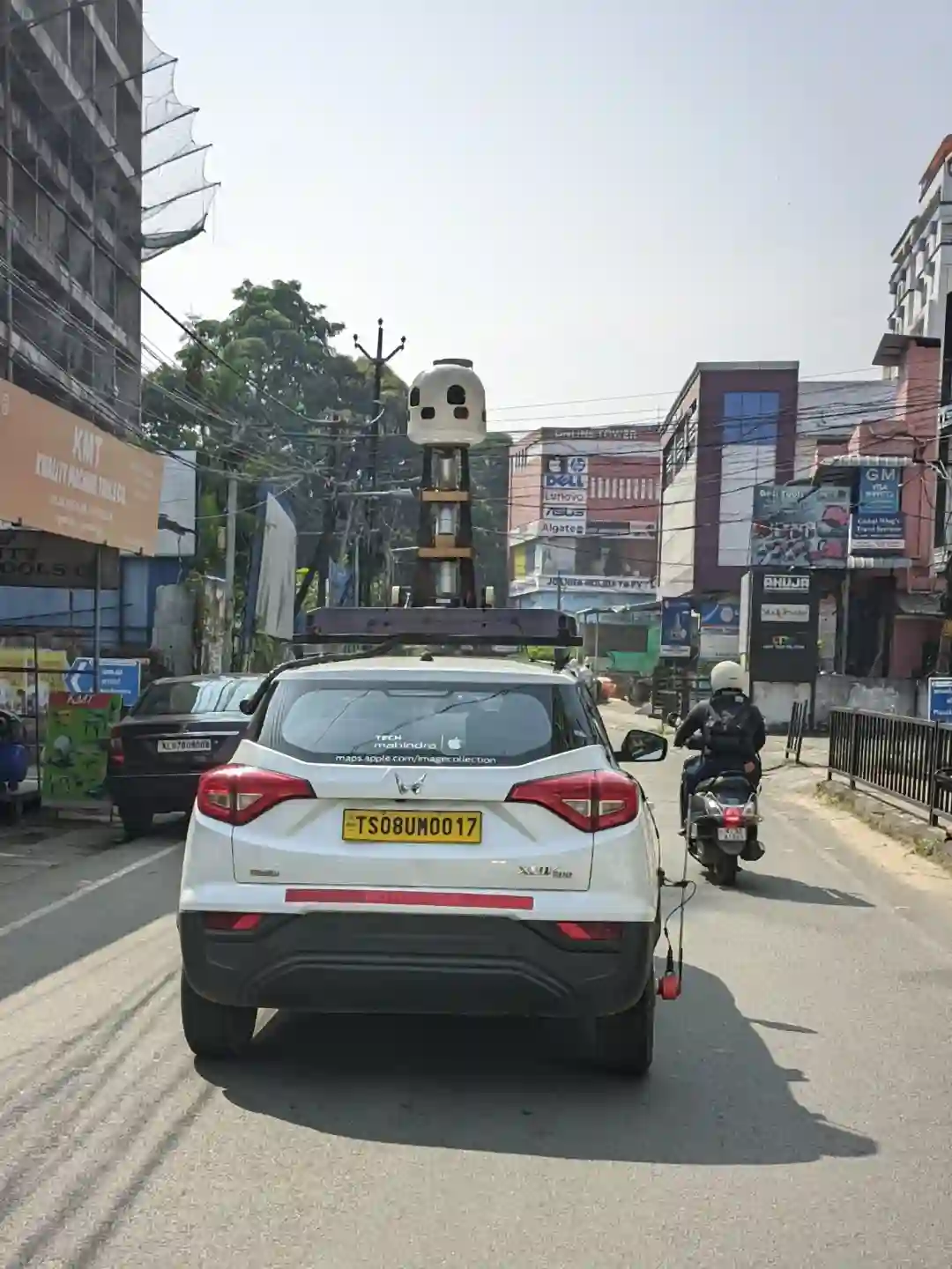 Picture of a Apple Car spotted in Ernakulam, Kerala, India on January 22, 2025.