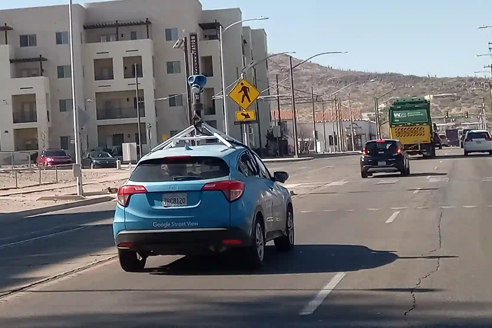 Picture of a Google Car spotted in Tucson, Arizona, United States on February 1, 2025.