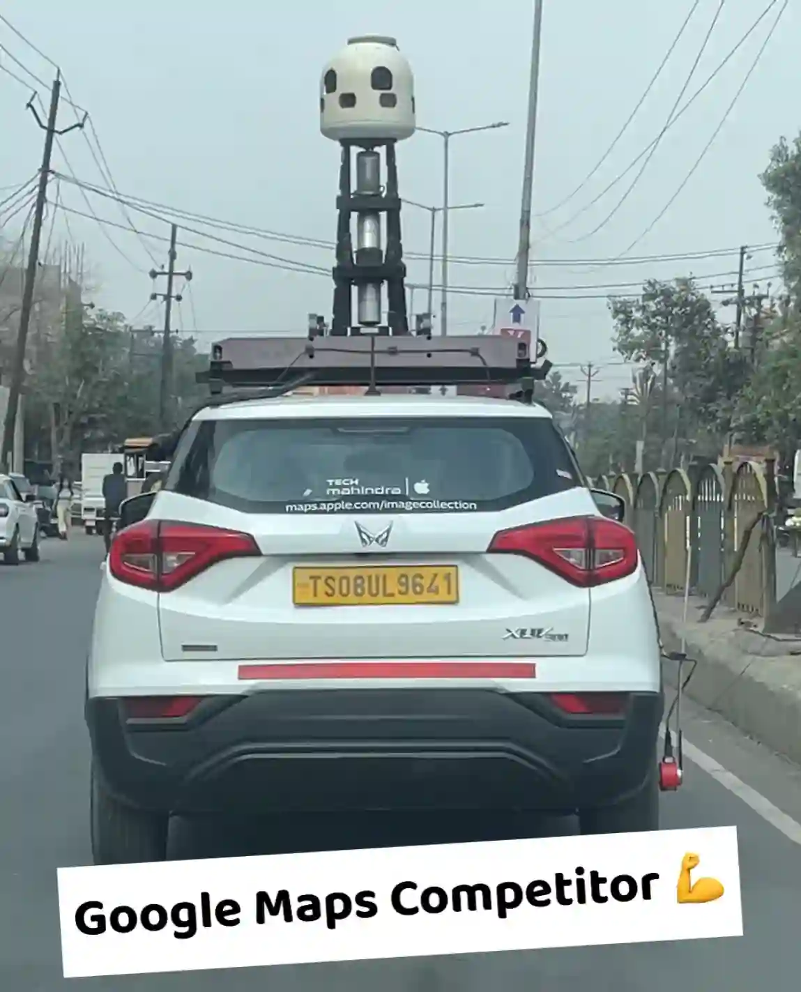 Picture of a Apple Car spotted in Noida, Uttar Pradesh, India on February 6, 2025.