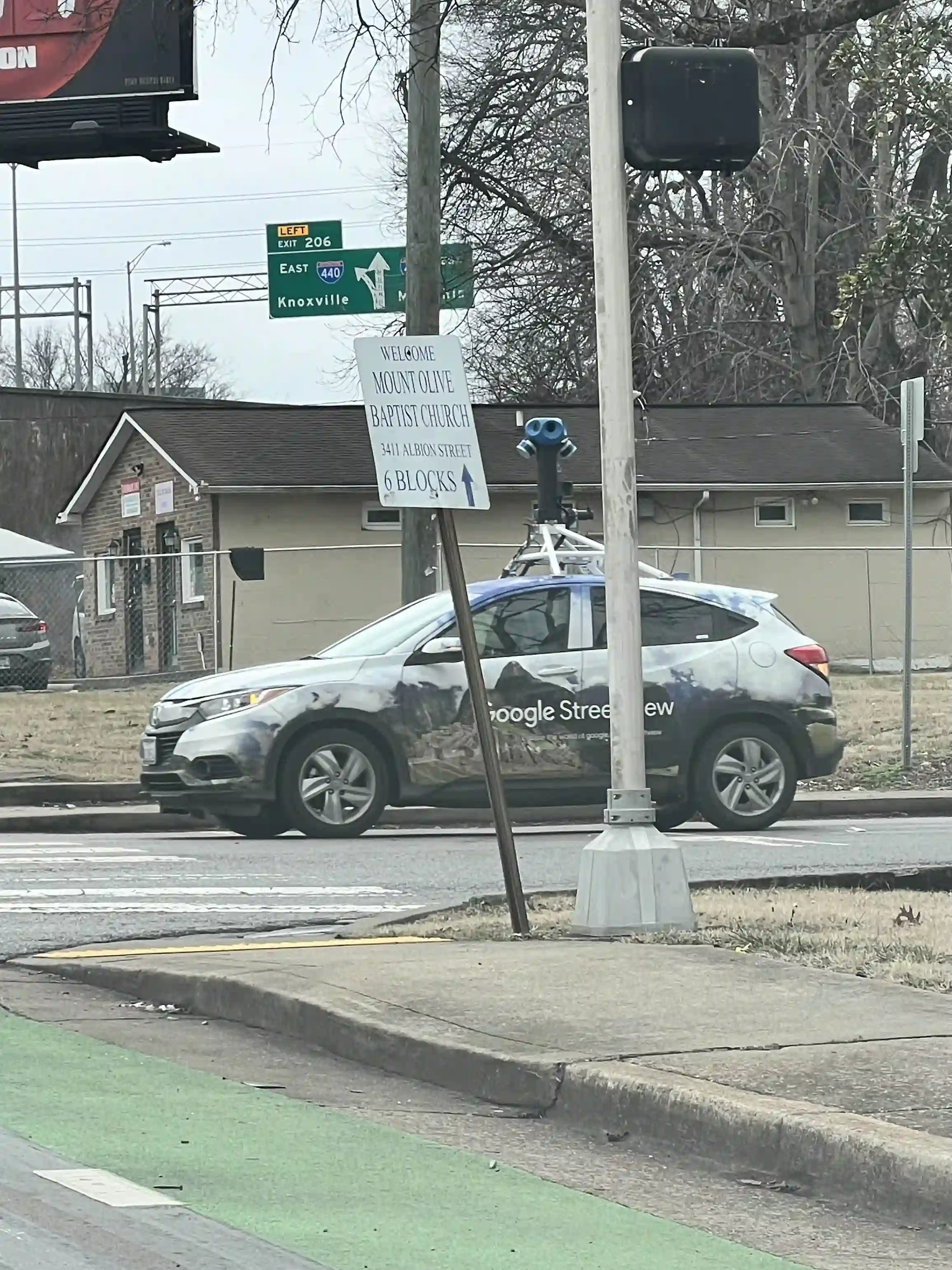 Picture of a Google Car spotted in Nashville, Tennessee, USA on February 6, 2025.