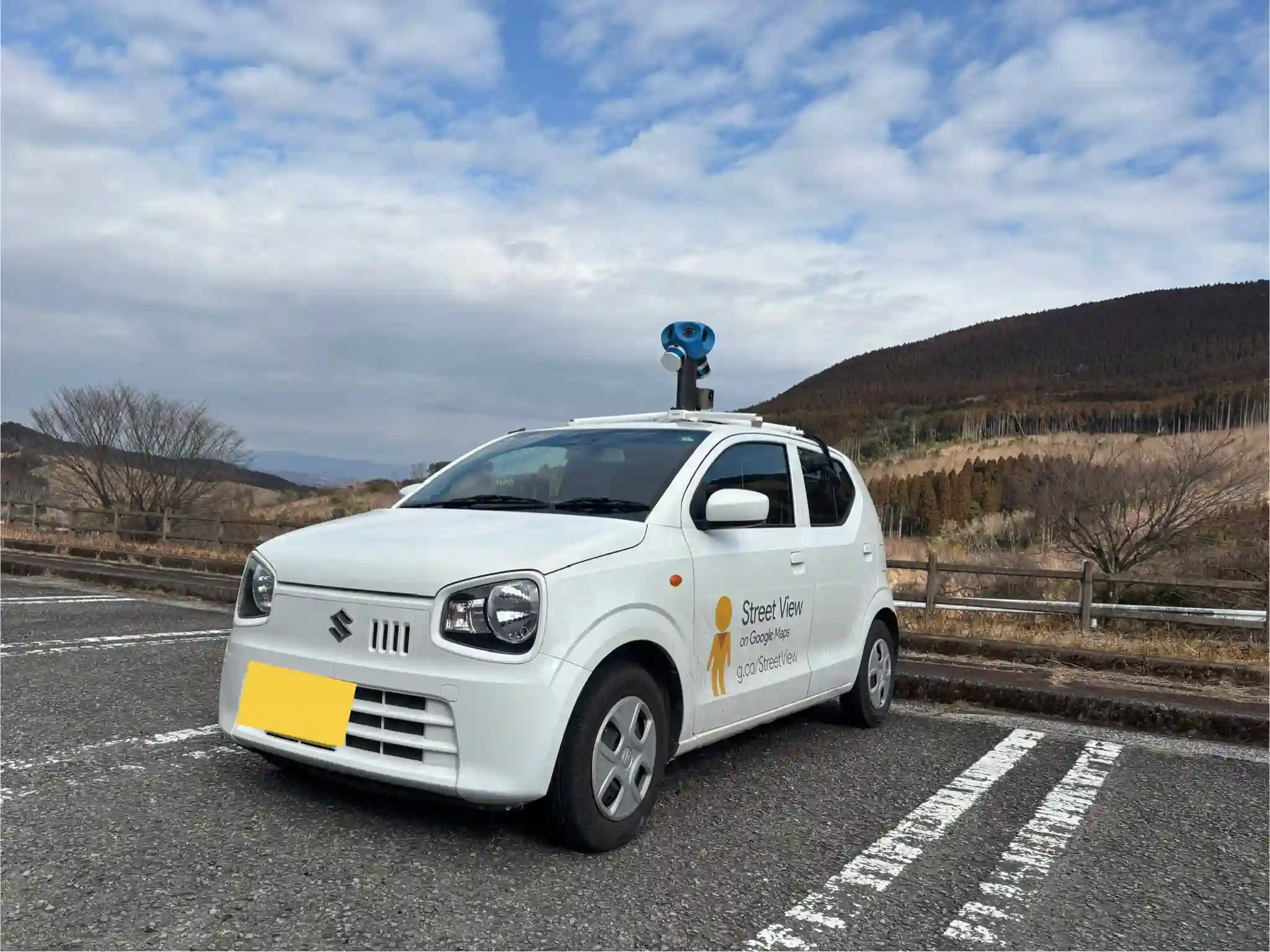Picture of a Google Car spotted in Japan on February 7, 2025.