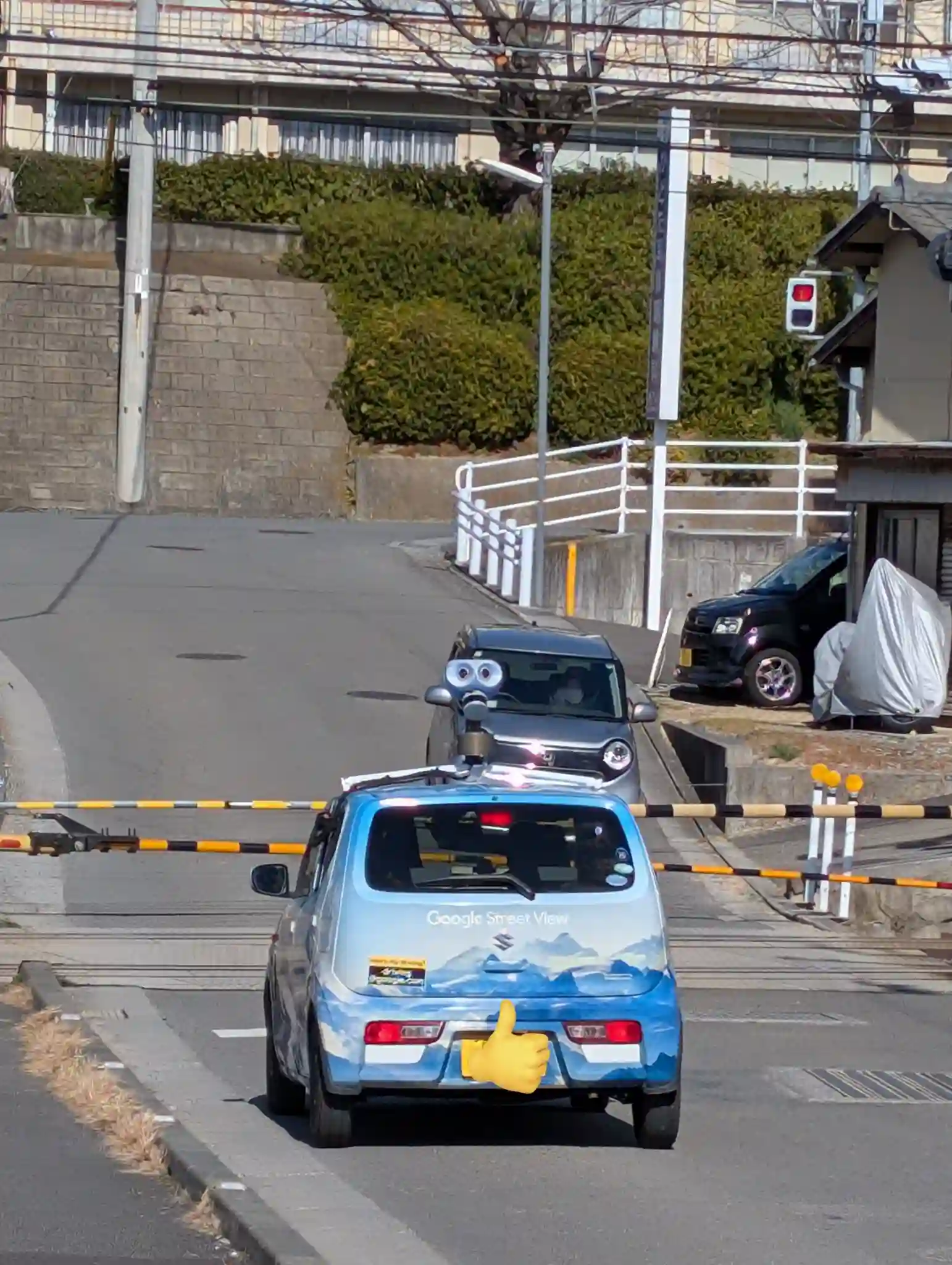 Picture of a Google Car spotted in Matsuyama, Ehime, Japan on February 9, 2025.