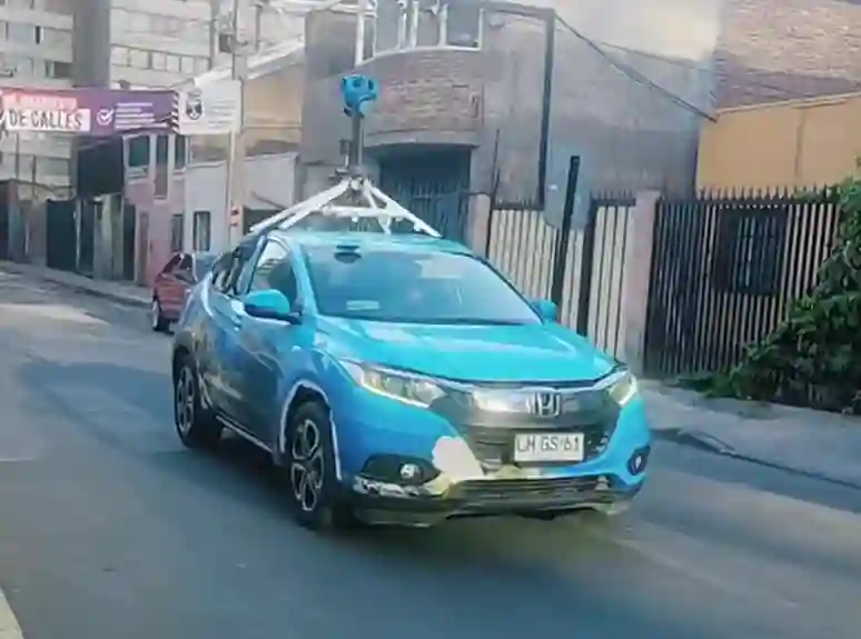 Picture of a Google Car spotted in Estación Central, Santiago, Chile on February 6, 2025.