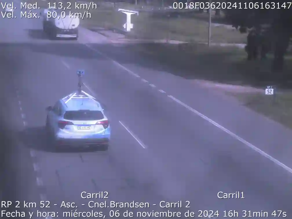Picture of a Google Car spotted in Buenos Aires Province, Argentina on November 6, 2024.