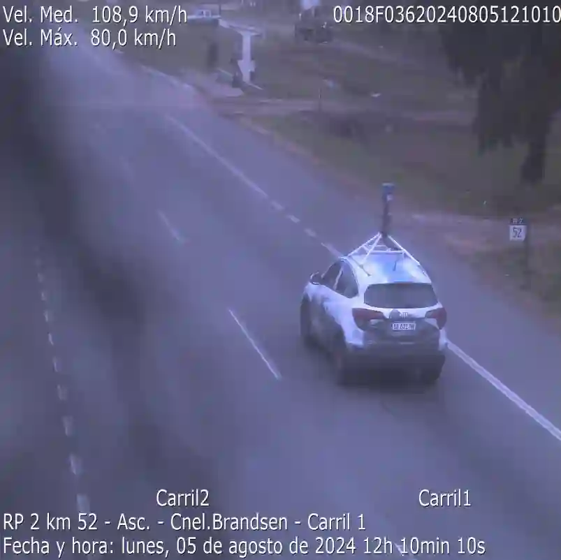 Picture of a Google Car spotted in Buenos Aires Province, Argentina on August 5, 2024.