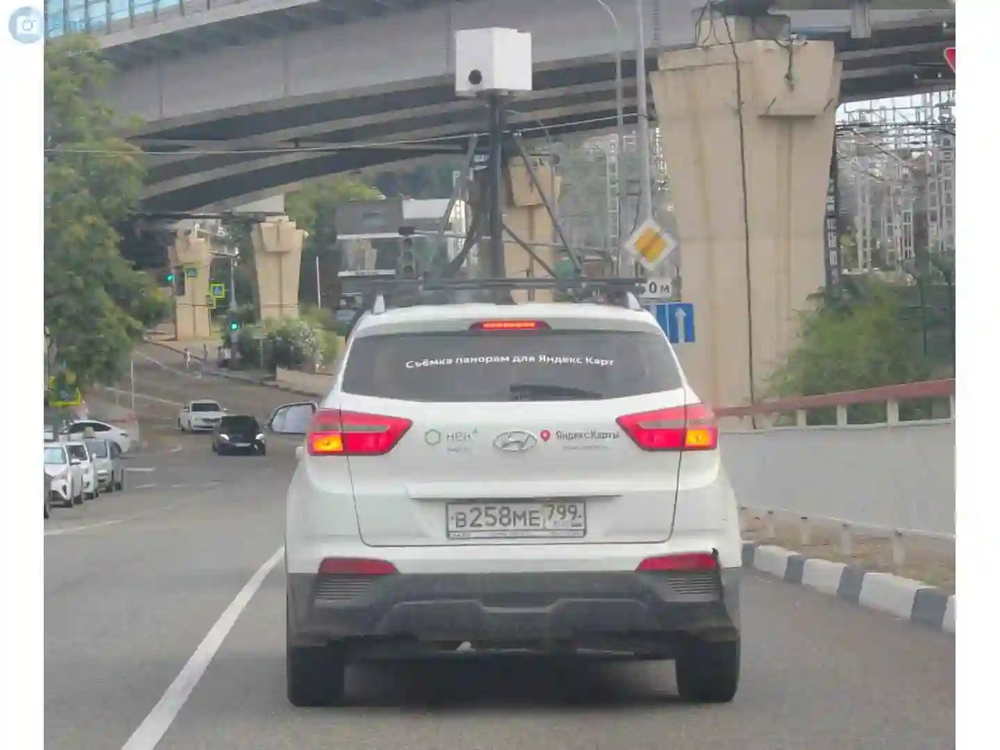Picture of a Yandex Car spotted in Sochi, Krasnodar Krai, Russia on January 16, 2025.