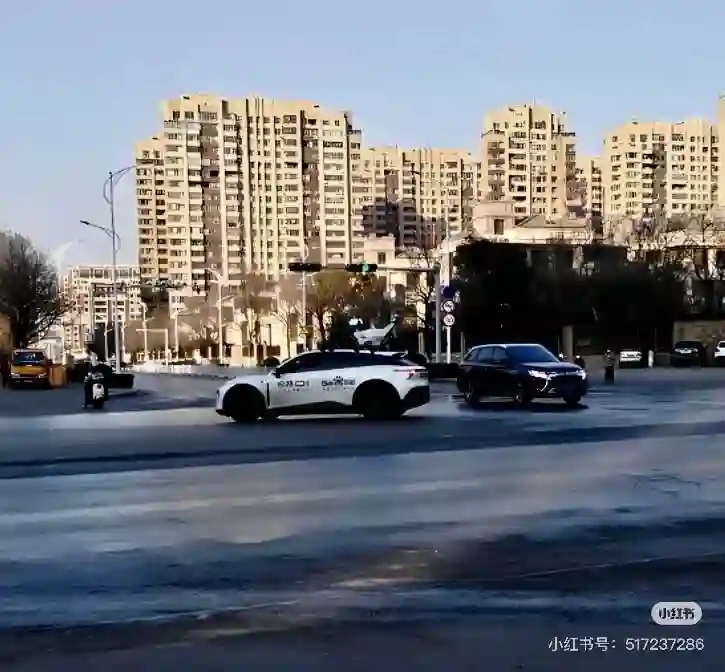 Picture of a Baidu Car spotted in Jiangsu, China on February 12, 2025.